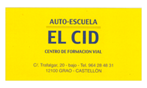 Autoescuela El Cid, patrocinador del club